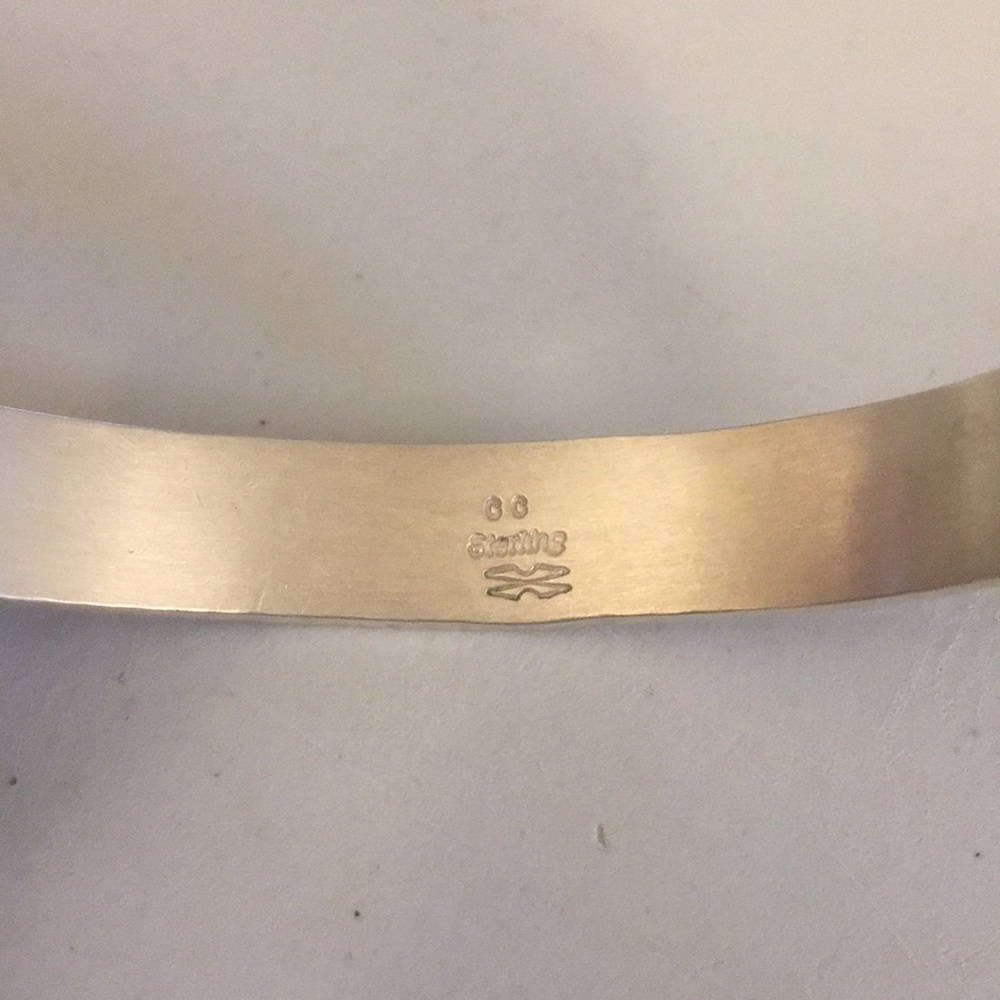 Navajo Silver Feather Cuff - Picture 3 of 4